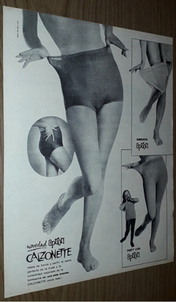 P458 Clipping Publicidad Trusas Apriori Año 1966 0