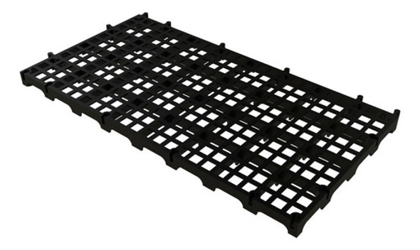 Piso Plástico Modular 50x25 Banheiro Sauna Kit Com 12 Und 0