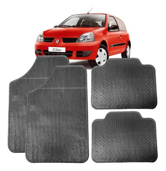 Tapete Carro Borracha Pvc Renault Clio 4 Peça Ruchi 0