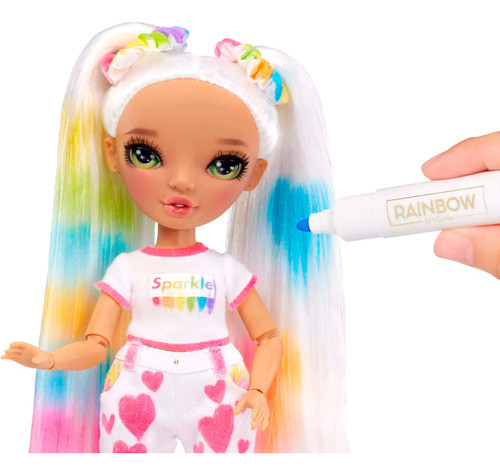 Rainbow high muñeca 27cm fashion Verde color y create 1
