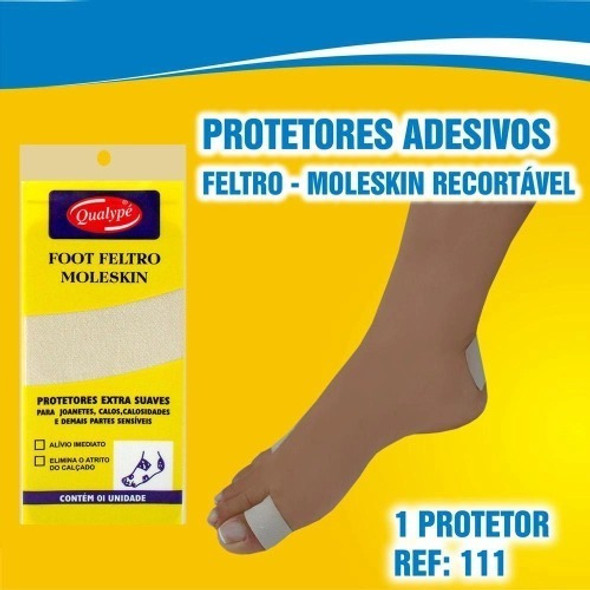 Protetor Adesivo Recortável Atrito Foot Moleskin 1