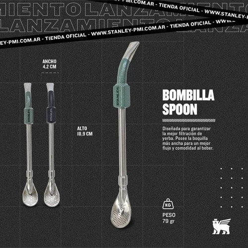Set Stanley | Mate Rosa + Bombilla Spoon Negra | Original 1