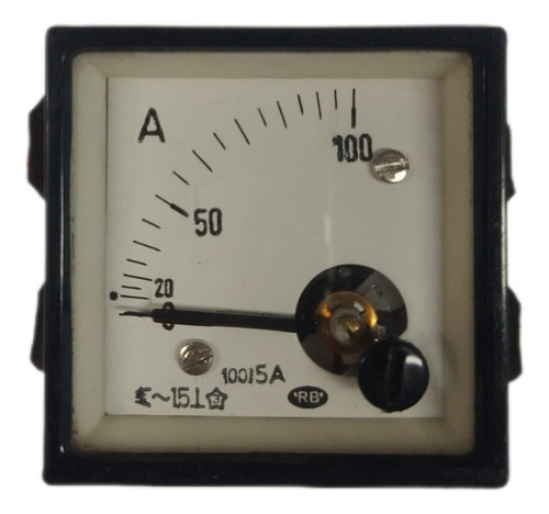 Amperimetro 'r B' 48x48mm 100/5a 0
