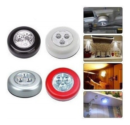 Lámpara Led Táctil A Pila Ideal Para Roperos Muebles 0