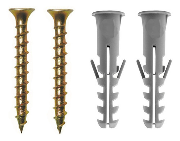 Tarugo N6 Con Tope + Tornillo Fix 4 X 45  X 250 Un 1
