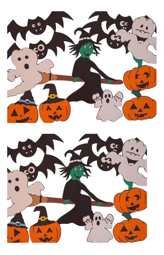 Decoracion Para Halloween Goma Eva Calabazas Brujitas Y Mas 0
