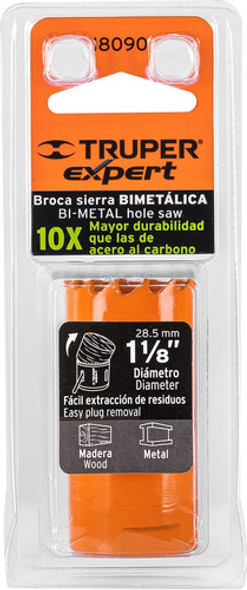 Sierra Copa Bimetal Metal Acero Hss 29mm Truper 50mm M-3 1