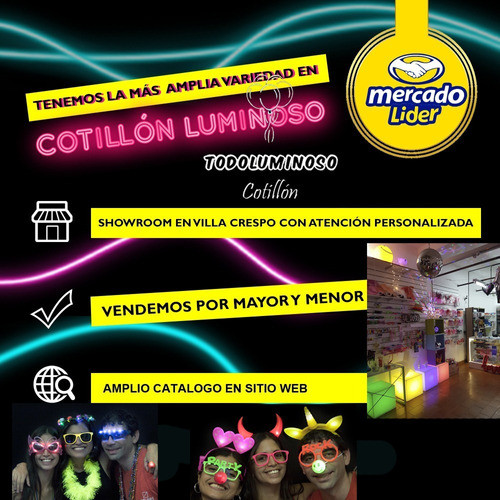 Combo Cotillon Fluo Premium 30-50 Personas 1