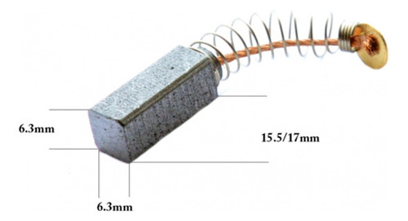 Juego De Carbones Para Sierra Caladora Gst-65 Be Bosch 1