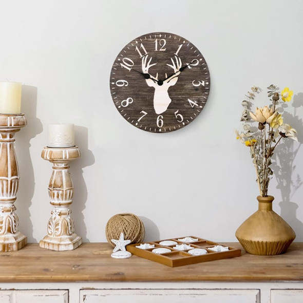 ~? Nikky Home 12  Casa De Campo Madera Asta Reloj De Pared F 1