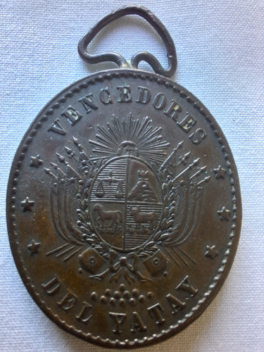 Condecoracion Medalla Vencedores Yatay 1865 Guerra Paraguay 0