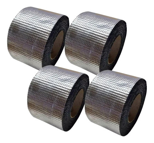 Membrana Autoadhesiva Asfaltica Aluminio 15cm X 10mt X4 Unid 0