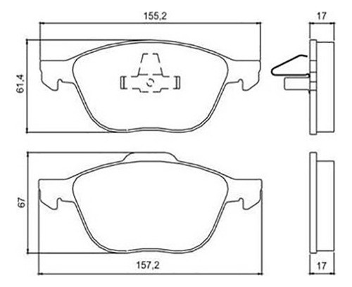Pastillas De Freno Corven Ford Focus 2 Kuga Cavallino 1