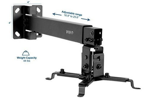 Vivo Negro Soporte De Montaje En Proyector De Techo De Pared 1