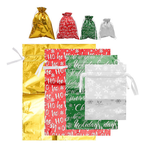 Saco De Biscoitos De Natal, Saco De Natal Com Cordão, Armaze 1