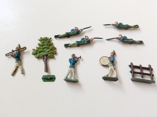 Soldaditos De Metal Antiguos. Set X 9 0