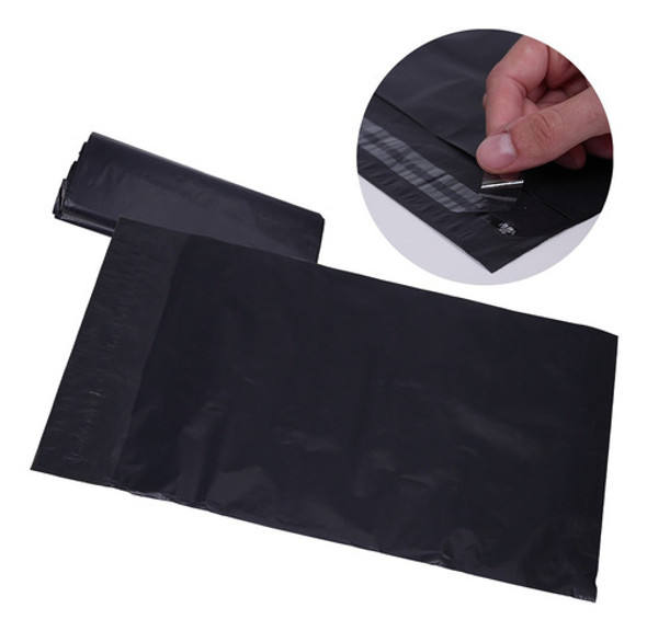 Bolsa Ecommerce Para Envios Con Adhesivo Negras 32x45 X100u 0