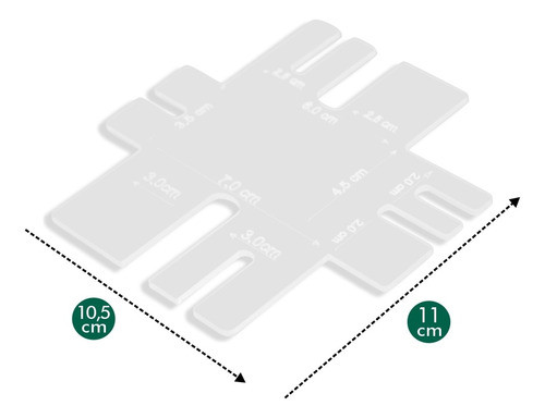 Régua Gabarito Laço Perfeito Em Acrilico Artesanato Criativo 1