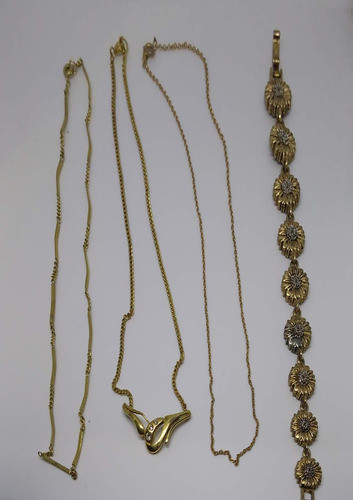 Combo De Cadenas Y Pulsera Antigua (cod.12) 1