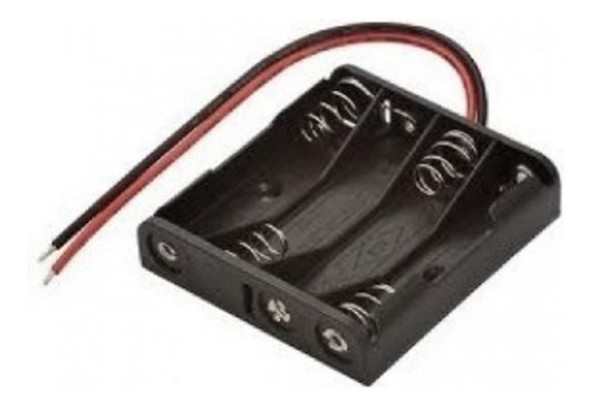 50 Peças - Suporte P/4 Pilhas Aa Canoa Pt Promoção 0