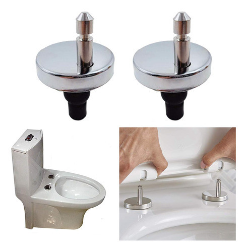 Juego Completo De 2 Bisagras Para Asiento De Inodoro 1