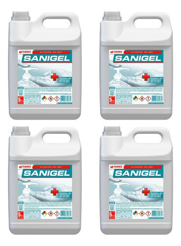 Detergente Sanitizante Alc Gel X4 Unidades Aprob. Anmat 0