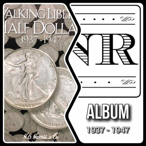 Álbum Monedas Medio Dolar Eeuu - P Y D - 1937 - 1947 0