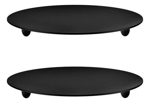 2 Portavelas De Hierro Negro De 4,3 Pulgadas Para Velas De 2 0