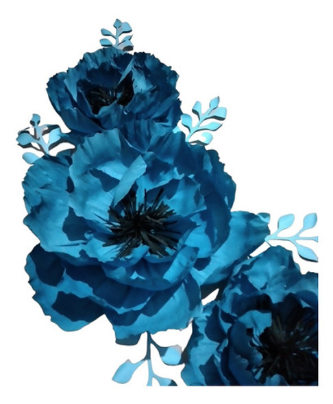 Flores Gigantes De Papel Amapola X 50cm 0