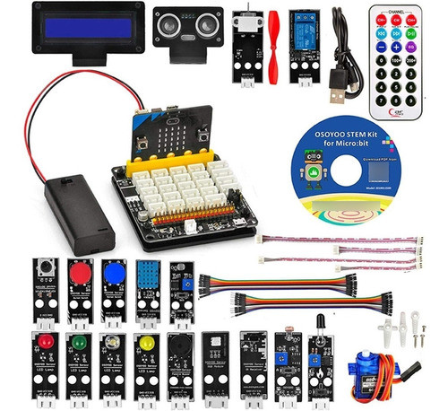 Kit Con Micro:bit Incluido Mas 20 Modulos Sensores 0