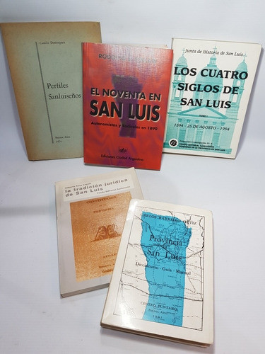 San Luis Arg Historia Antiguos Libros X 5 Mag 56651 0
