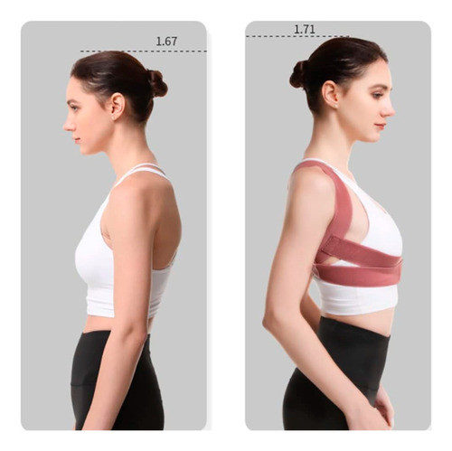 Faja Corrector Postural Con Soporte Clavícula Columna 1