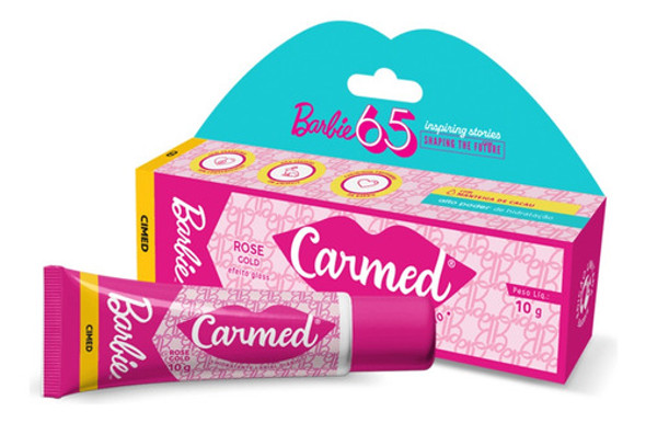 Hidratante Labial Carmed Barbie 65 Rose Gold 10g 0 Hidratante Labial Carmed Barbie 65 Rose Gold 10g 0