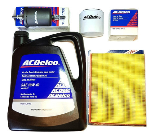 Kit Filtros Chevrolet Corsa 1.4  + Aceite Original Semisint 0