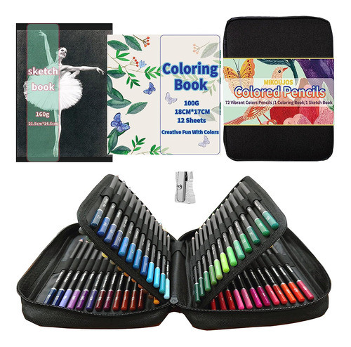 Juego De 75 Lapices De Colores Para Libros De Colorear 0