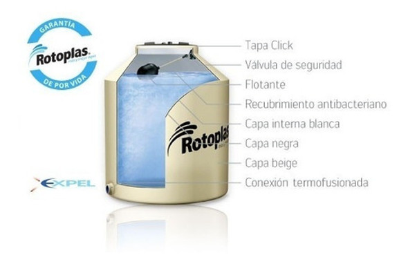 Tanque De Agua Rotoplas Arena 4 Capas 600 Lts Flotante 1