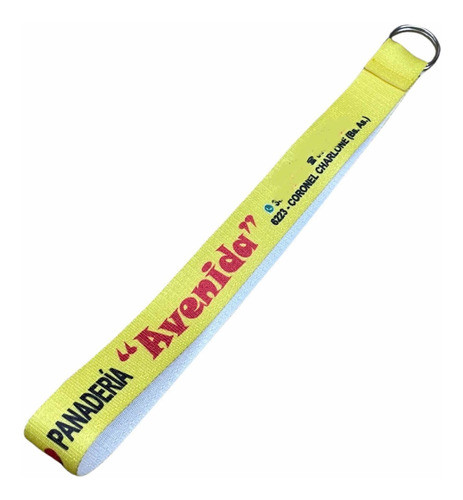 Llaveros Cinta Personalizados Con Logo Largo 21cm 100 Unid. 1