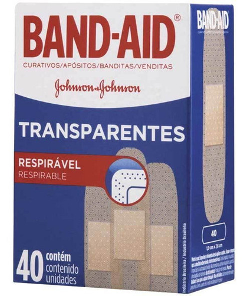 Curativo Band-aid Transp C 40 Kit Com 2 1