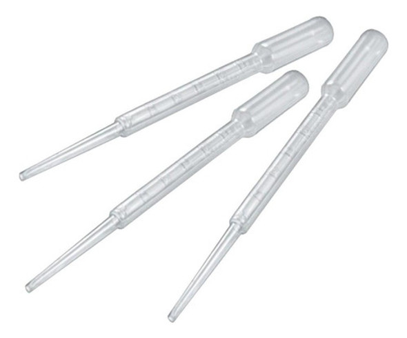 Pipeta Pasteur 3ml Plástica Conta Gostas 500 Unidades 0