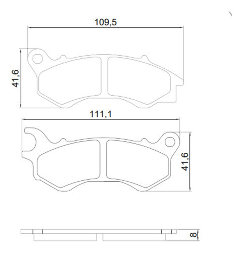 Pastilha De Freio Dian Cobreq Moto Honda Pcx 150 Ano 2017 1