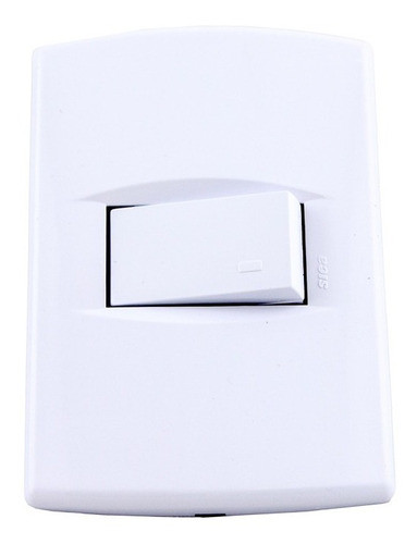 Pack X 5  Llave De Luz 1 Punto Completa Life Blanco Sica 1