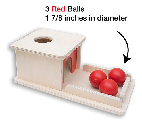 Caixa De Permanência De Objetos Toy Montessori De Madeira Co 1