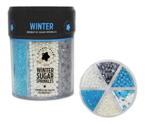 Sprinkles Comestibles Set Winter Sugar 210gr Wonder Bake 0
