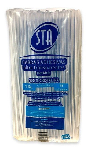 Barra De Silicona Cristalina Fina Sta Para Pistola 1 Kilo 0
