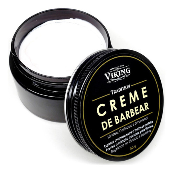 Creme De Barbear Tradition Espuma Cremosa 90g Viking 1 Creme De Barbear Tradition Espuma Cremosa 90g Viking 1