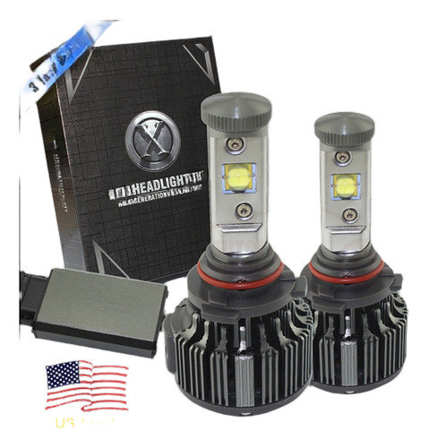 2 × Led Linterna Kit 9006 Hb4 7600lm 60w 6000k Blanco Coche 0