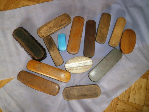 Cepillos De Cerda Antiguos Varias  Alturas De Pelo Lote (13) 0