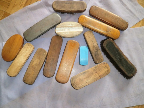 Cepillos De Cerda Antiguos Varias  Alturas De Pelo Lote (13) 1