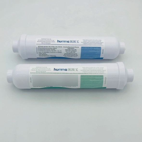 Kit X2 Filtro In Line Heladera Dispenser T33 Acople Rapido 0 Kit X2 Filtro In Line Heladera Dispenser T33 Acople Rapido 0