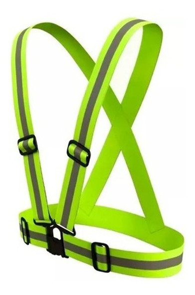 Cinta Reflectiva Chaleco Seguridad Ajustable Moto Bicicleta 0
